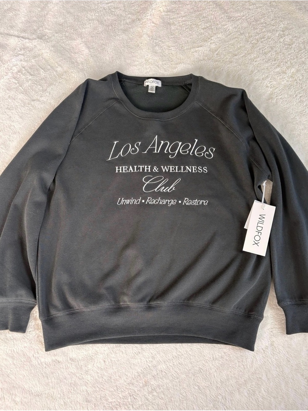 Wildfox LA Wellness Club Sweatshirt NWT Size Medium